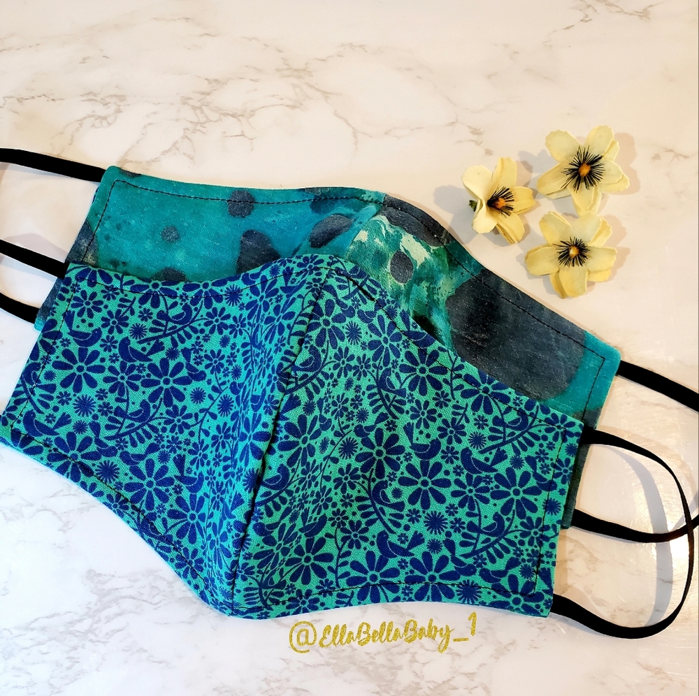 Cotton Face Mask Filter Reversible Cotton Washable